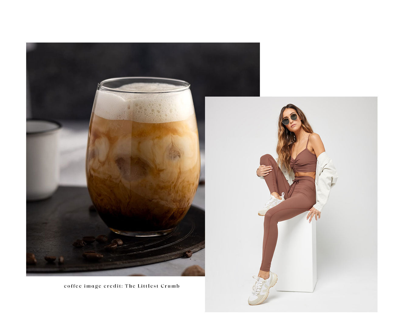 matching coffee order to active outfit