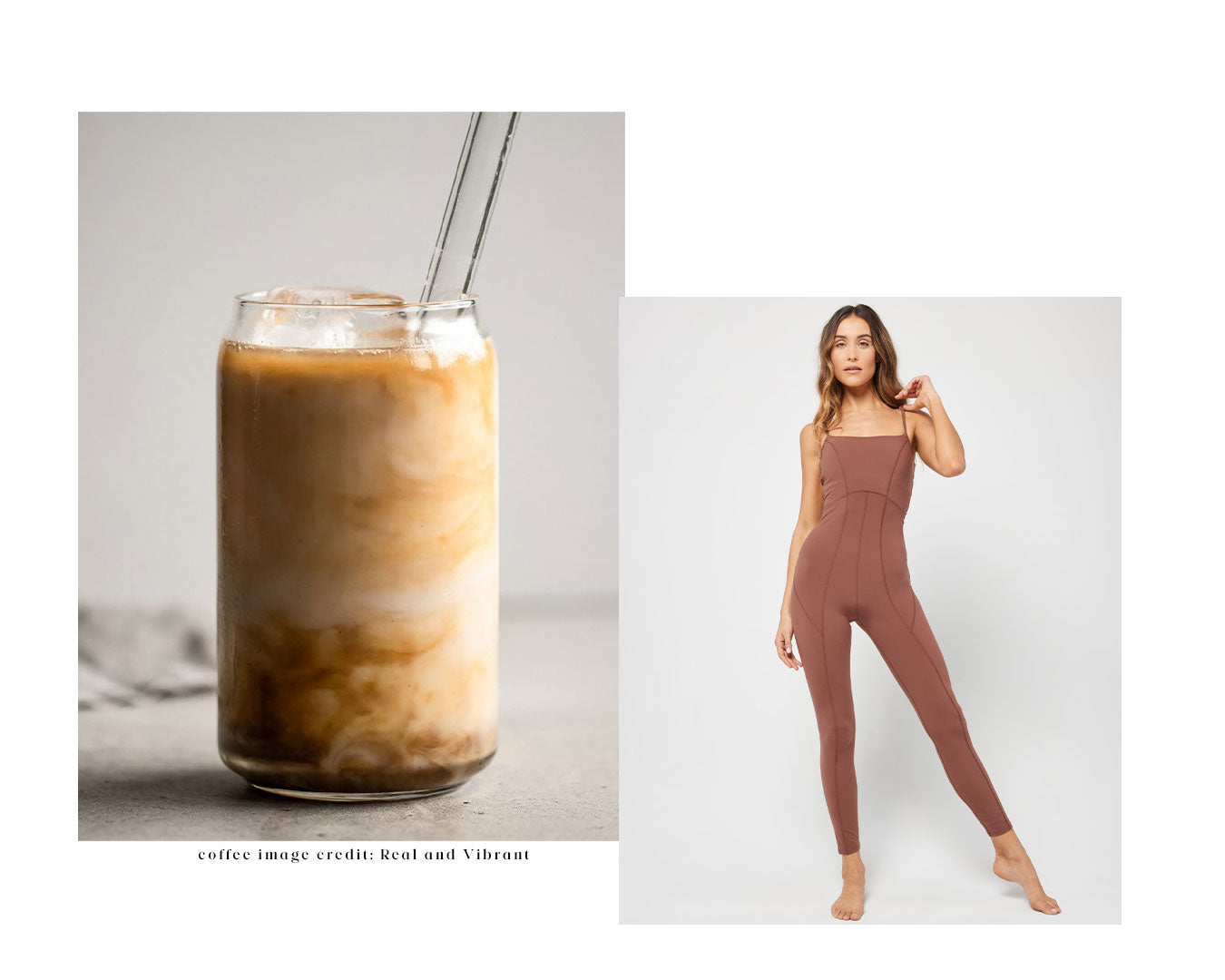 matching coffee order to active outfit