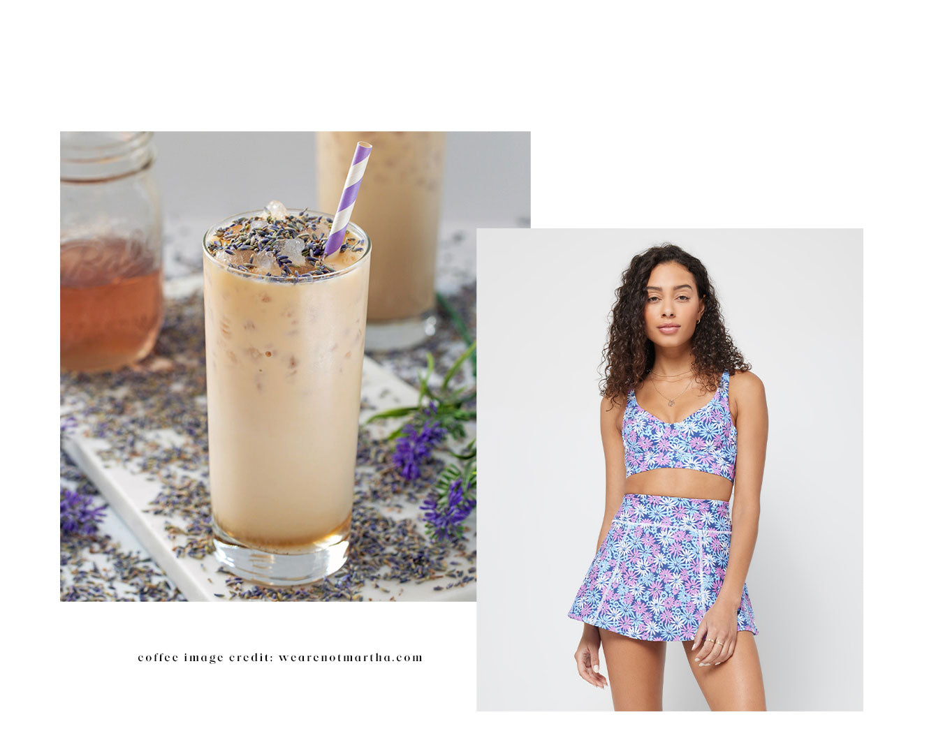 matching coffee order to active outfit