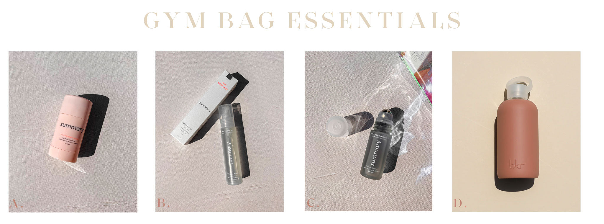 gym bag essentials