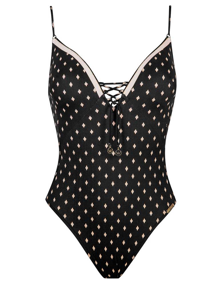 Lace Up Swimsuit