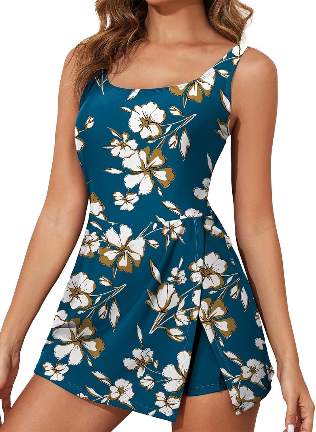 Aleumdr skirted swimdress swimwear coverage styles