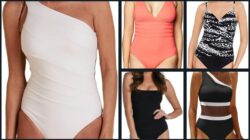 Designer swimwear on Amazon collage Summersalt La Blanca Magicsuit