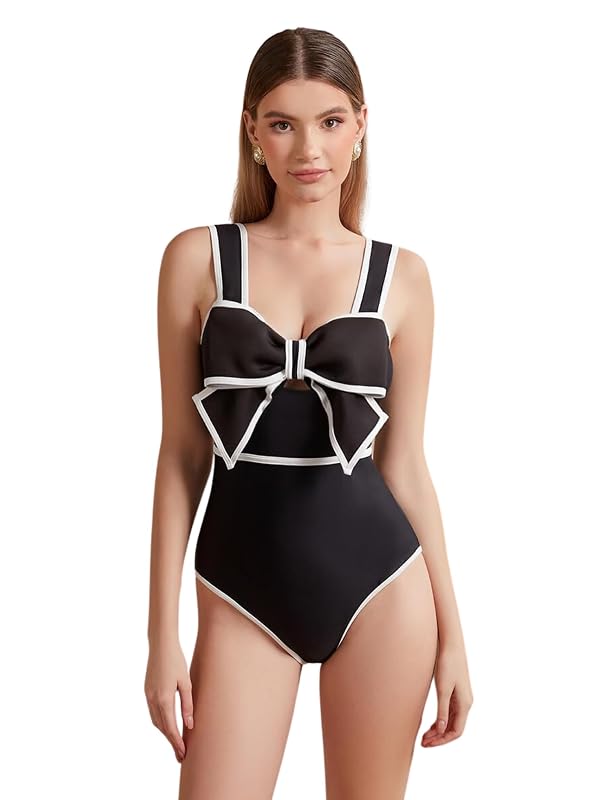 FLAXMAKER bow one piece swimsuit Hunza G editorial alternative