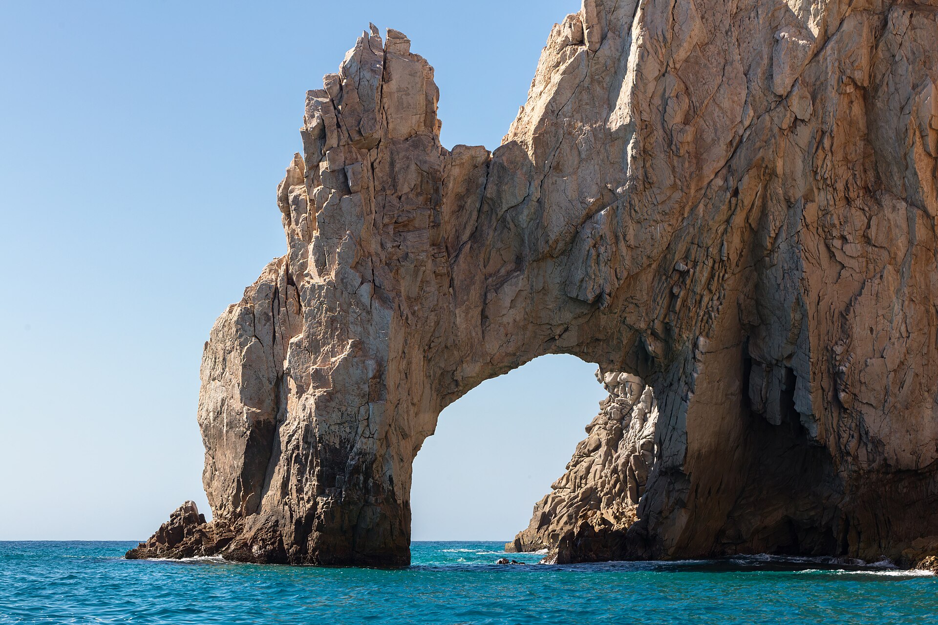 El Arco rock arch at Land's End Cabo San Lucas where the Sea of Cortez meets the Pacific